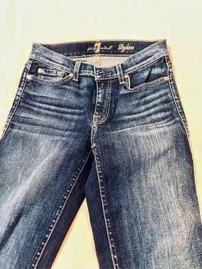 7 For all Mankind Dylan Flare Jeans in Blue Waist 26